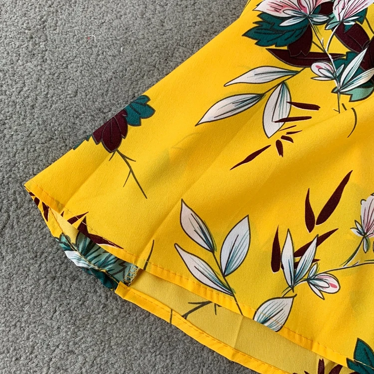 Neploe Floral Print Women Dress New Slash Necj Sleeveless Camis Vestido Summer 2020 Sexy Korean Backless Female Dresses 44533