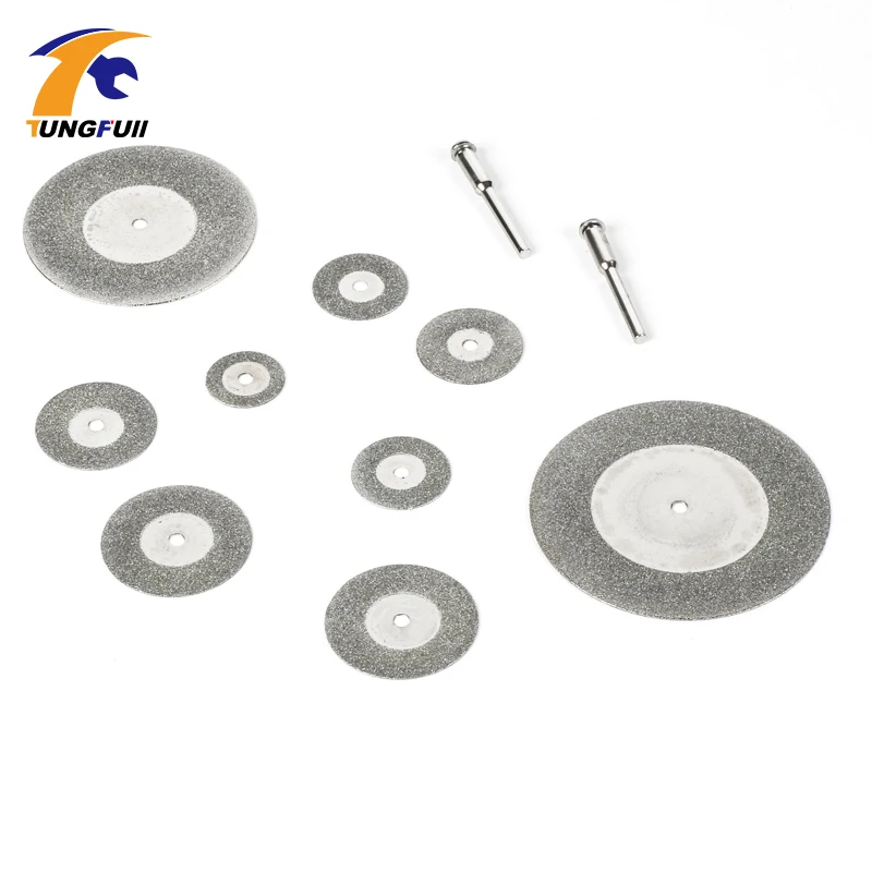 Tungfull мини алмазный пильный диск, серебристые режущие диски, циркулярная режущий диск для дрели Dremel, роторный инструмент