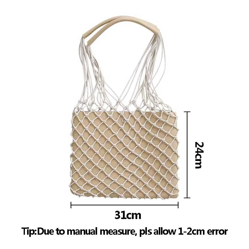 Summer New Women Straw Bag INS Popular Fashion Female Beach Handbag Casual Lady Hollow Weave Tote Holiday Handle Bolsa SS3237 (11)