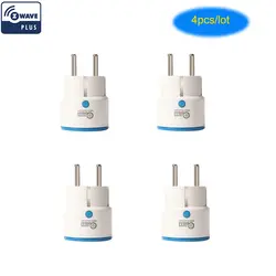 НЕО COOLCAM 4 шт./лот NAS-WR01ZE Z-wave плюс Smart мощность Plug ЕС разъем умный дом автоматизации сигнализации системы дома