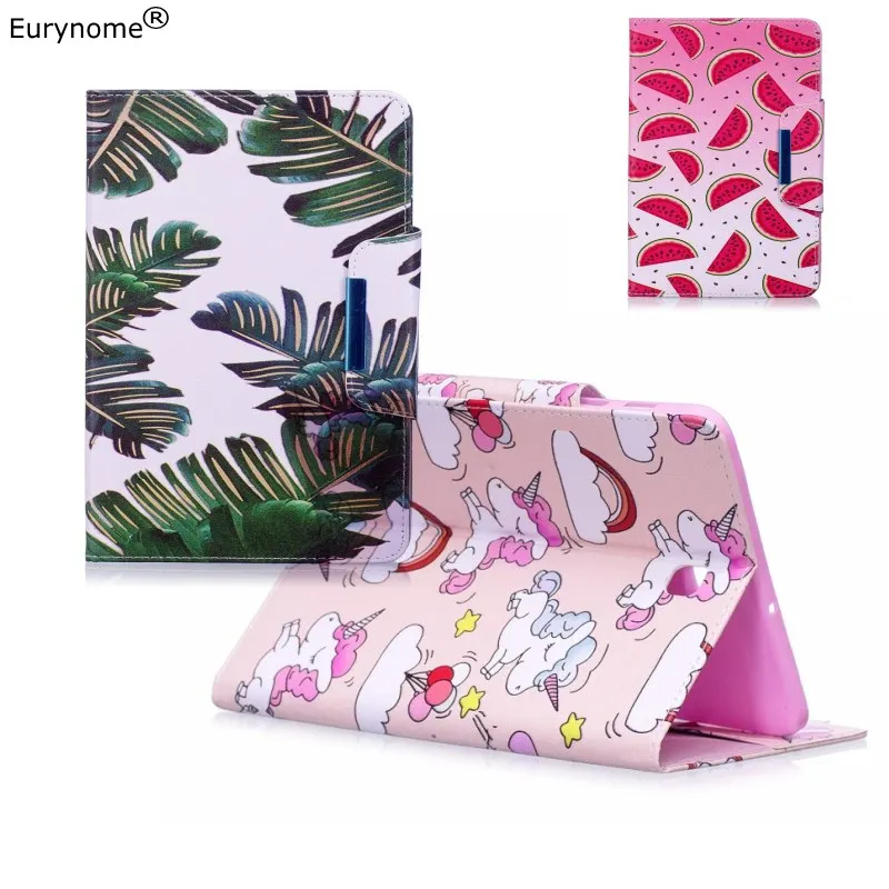 Case For Samsung Galaxy Tab A 10.1 T585 T580 SM-T580 T580N Cover Cute Pu Leather Wallet Stand for | Компьютеры и офис