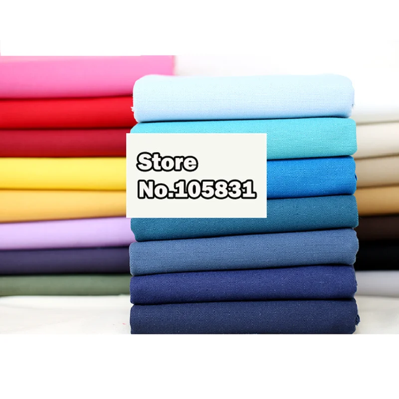 

Pure solid color cotton 16oz canvas fabric for diy cloth sofa cushion pillow bags curtain cloth tablecloth materials thickening