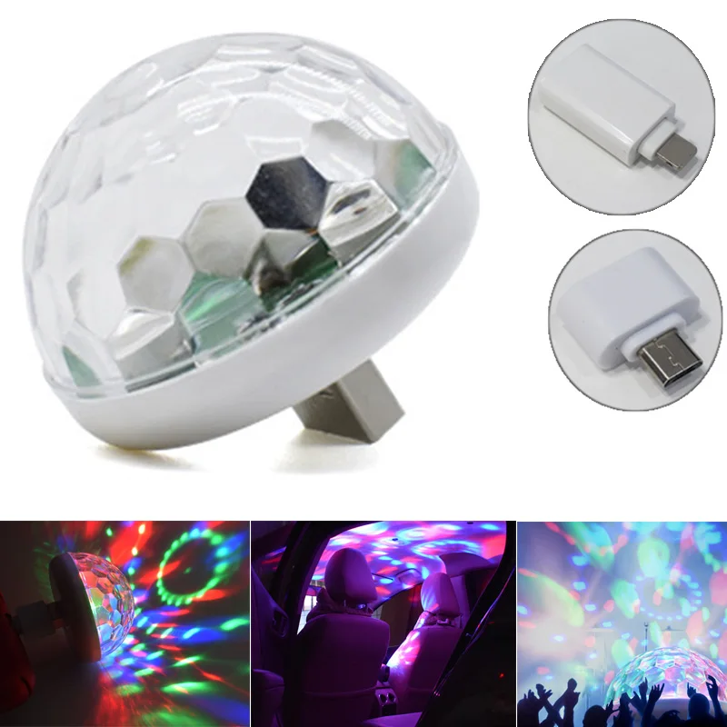 Светодиодный вечерние USB Atmospheres Light DJ Мини красочная музыкальная лампа домашний бар QP2