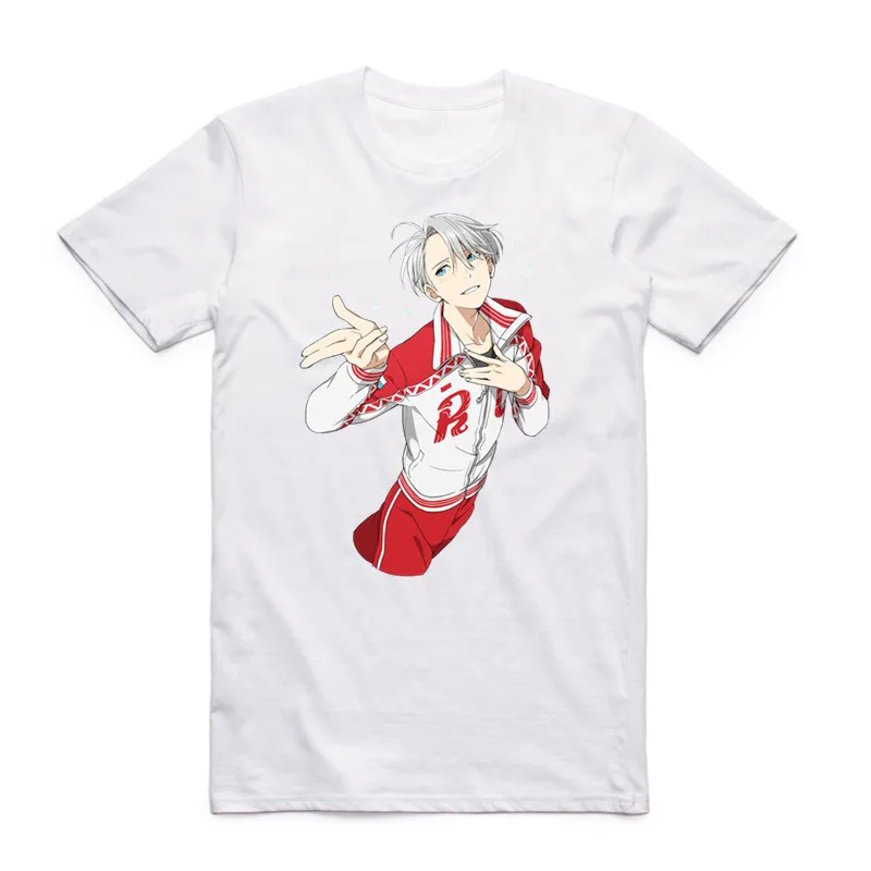 Унисекс аниме Юри! Летняя футболка с круглым вырезом и коротким рукавом|shirt man