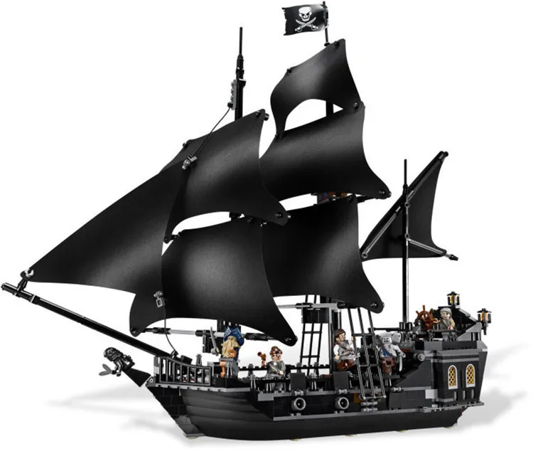 2018 New Arrival 804Pcs Pirates of the Caribbean Moive Captain Jack Pirate Ship The Black Pearl Building Block Toys new science fiction movies avatar pirates of the caribbean jack tv supernatural mens wallets female purse cards coin zip bolsa