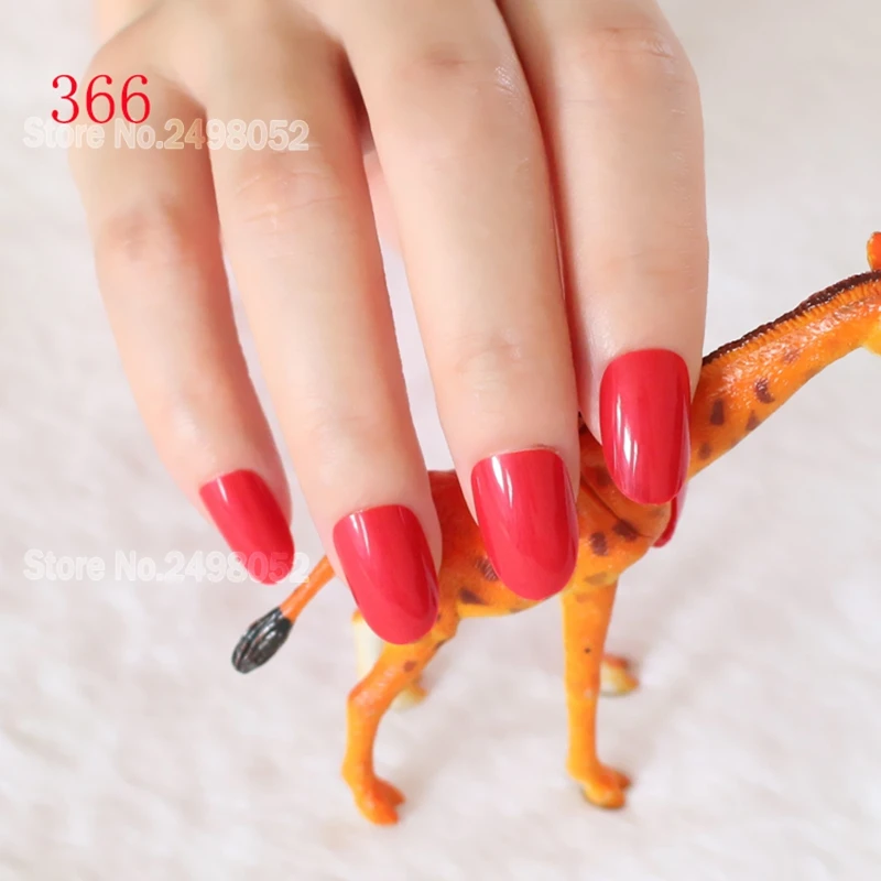 Full Cover Acrylic False Nail Tips Pre Design Fake Nails Sex Red Style 