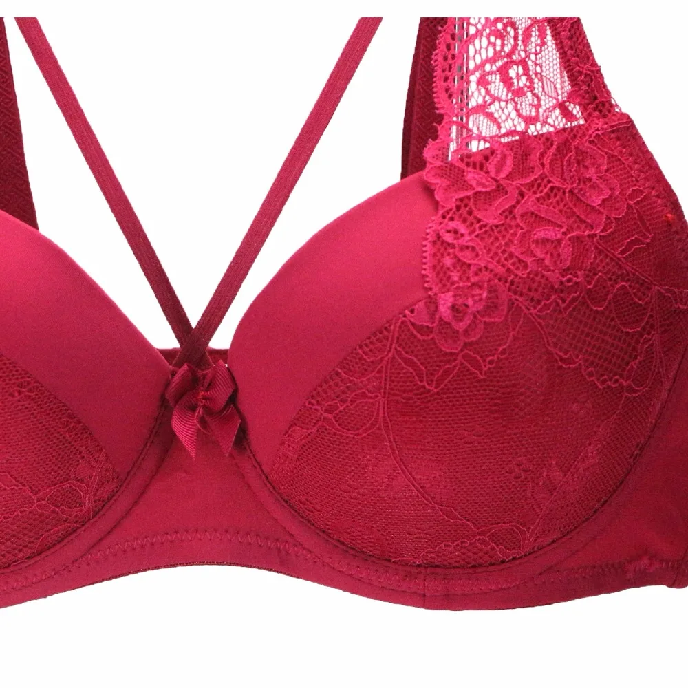 DAINAFANGNew sexy hollow products out T Hongs lingerie short dress BCD embroidered lace push women lingerie g-string dress pants