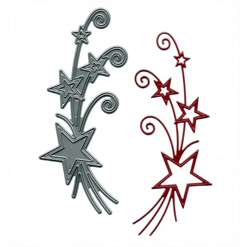Stars Flower Vine Stencil Metal Cutting Dies DIY Scrapbooking Embossing Paper Cards Making Crafts Supplies New 2018 Diecut | Дом и сад