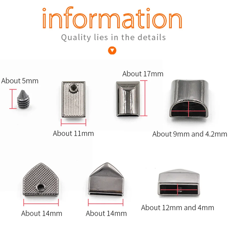 5 шт. DIY ремесло Металлические молнии винты вилки замок зажимы Сумка хвост стопор закрытие ремонт портной инструменты для одежды кошелек аксессуар для шитья