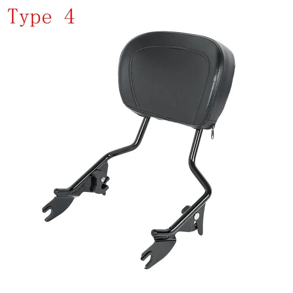 Мотоцикл Съемная сидси бар спинки стелс багажная стойка для Harley Touring Road King Street Electra Gilde FLTR 09-19 18 17 - Цвет: Type 4