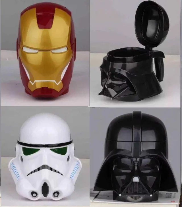 

Star Wars style Storm clone trooper darth vader Super Heroes iron man of helmet 420ML Mug Cup Creative water Coffee Tea Cups