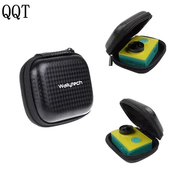 

QQT Portable Travel Storage Box Locking Shutter Bag Flashing Camera Case for Gopro xiaomi Yi SJ4000