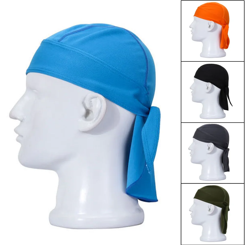 

Men Outdoor Quick Dry Cycling Cap Sports Pirate Sweatband Headscarf Cap Headwear Hat Breathable Running Hiking