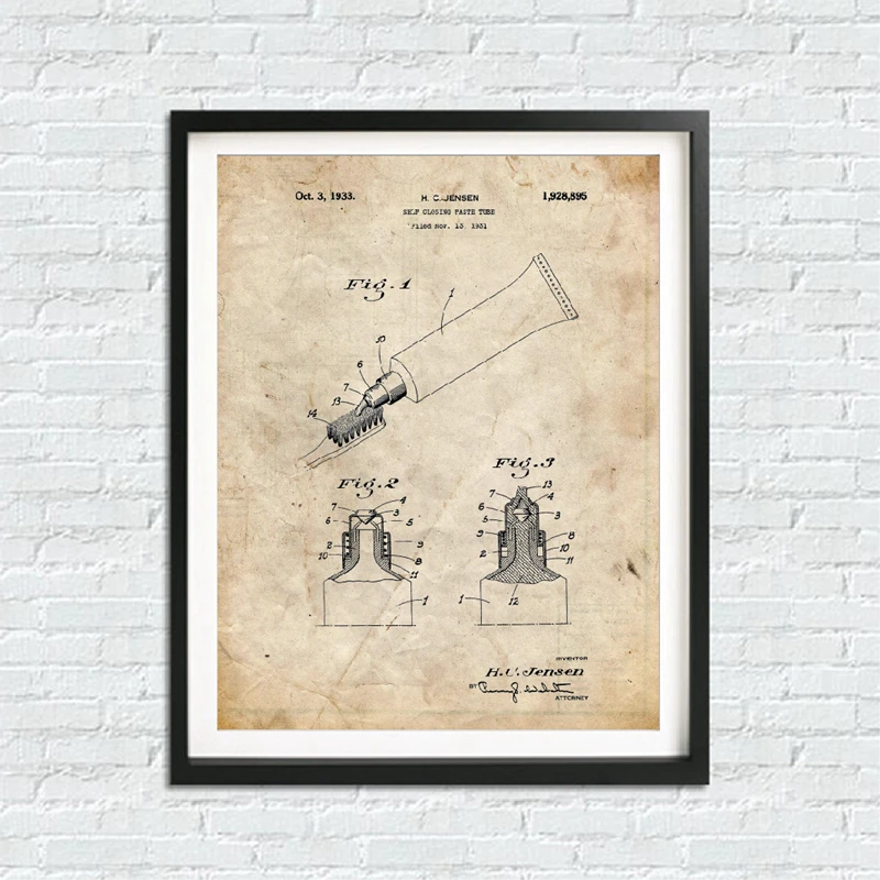 Bathroom Blueprints Poster Print