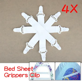 

Sheet Clip House Bed Sheet Fasteners Elastic Grippers Clip Holder 4 Pcs Hot Sale for Your Home