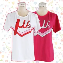 Ídolo de La Escuela japonesa de Anime Love Live Cosplay U Universary Miembros Del Equipo Del Estilo Del Verano de Manga Corta Camiseta S-XXL Envío Gratis