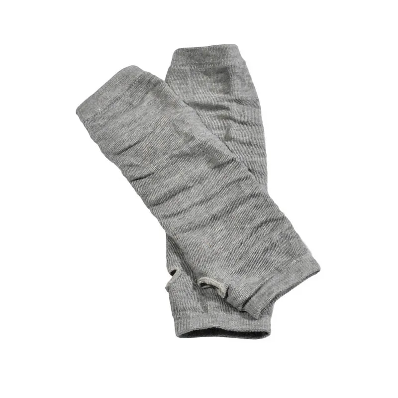 Light grey 1 пара, женские длинные перчатки, длина руки, сохраняющие тепло, варежки для зимы, TH36 - Цвет: Light grey