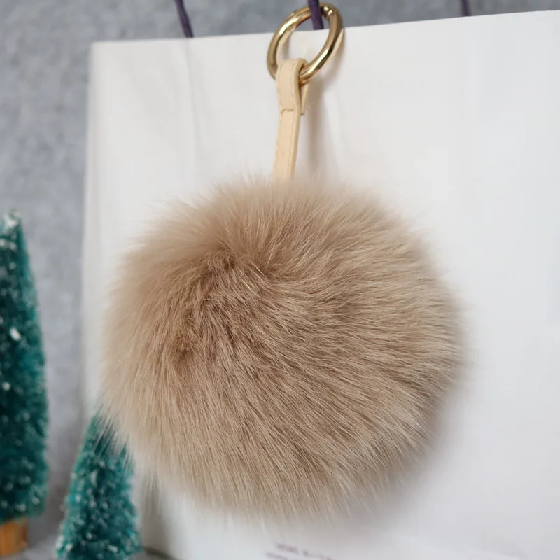 Moda Llavero 9 colores 10 cm Real Fox Fur Ball Llavero pompones de piel Llavero piel Pom Llavero para CharmBag colgante Moda Llavero 9 colores 10 cm Real Fox Fur Ball Llavero pompones de piel Llavero piel Pom Llavero para CharmBag colgante