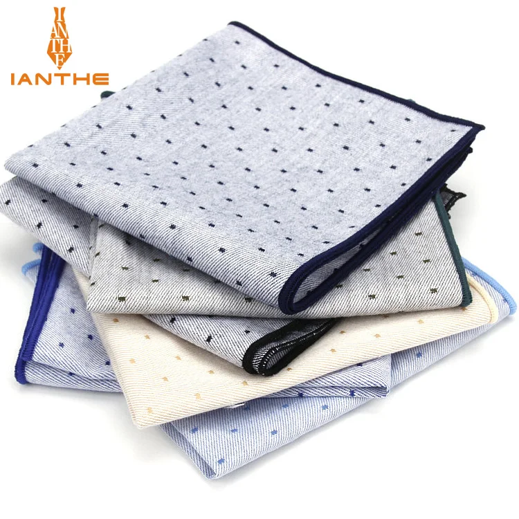 Luxury 100 Cotton Classic Men's Suits Pocket Square 25cm*25cm Men