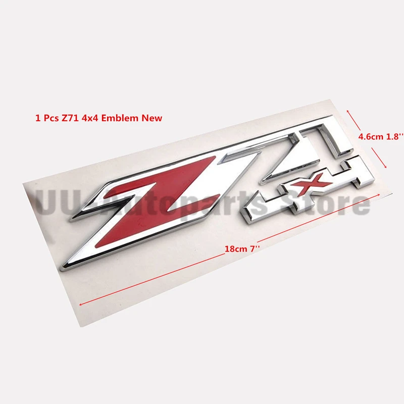 Z71 4x4 наклейка с эмблемой новый красный хром для Chevrolet Silverado GMC Sierra Tahoe Truck|car sticker|chrome