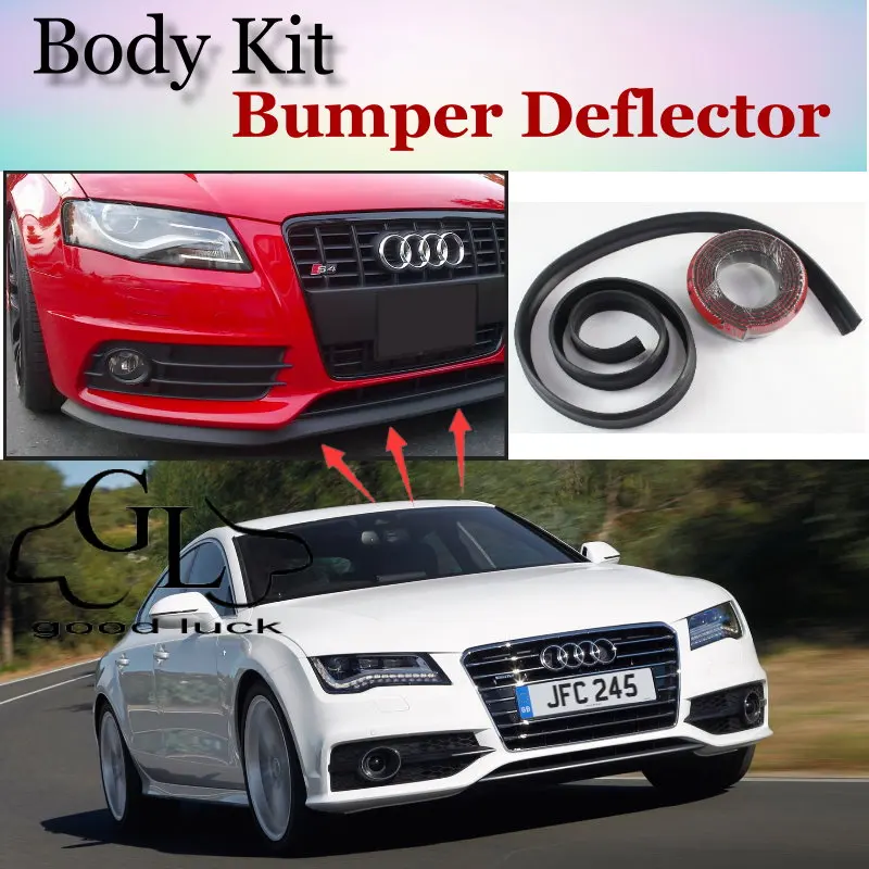 Labbro Paraurti Labbra Per Audi A7 S7 Rs7 4G 2010 ~ 2015/Auto Lip Shop Spoiler Adesivo Antigraffio/Auto Lip Gonna Body Kit + Strip