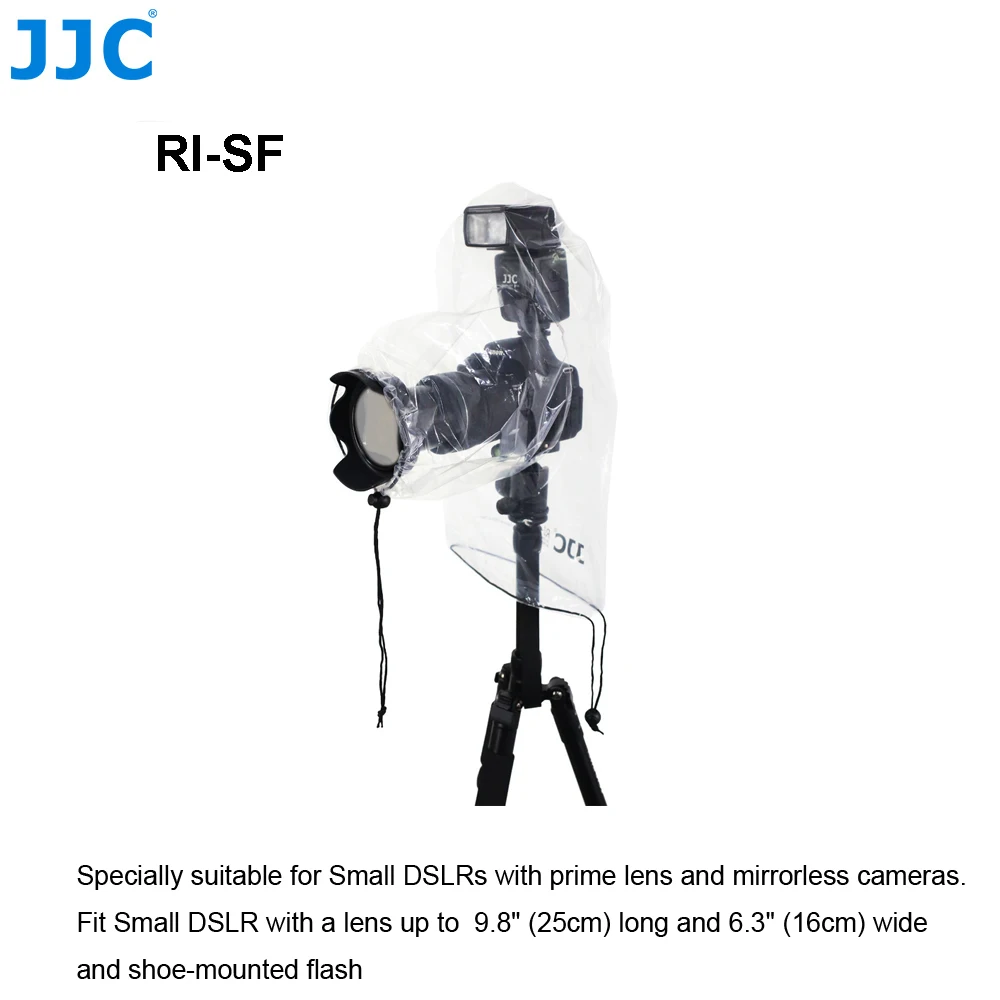 JJC 2 шт. дождевик для камеры маленькая DSLR с объективом дождевик беззеркальная камера s просвечивающее пальто простые линзы водонепроницаемый протектор - Цвет: RI-SF