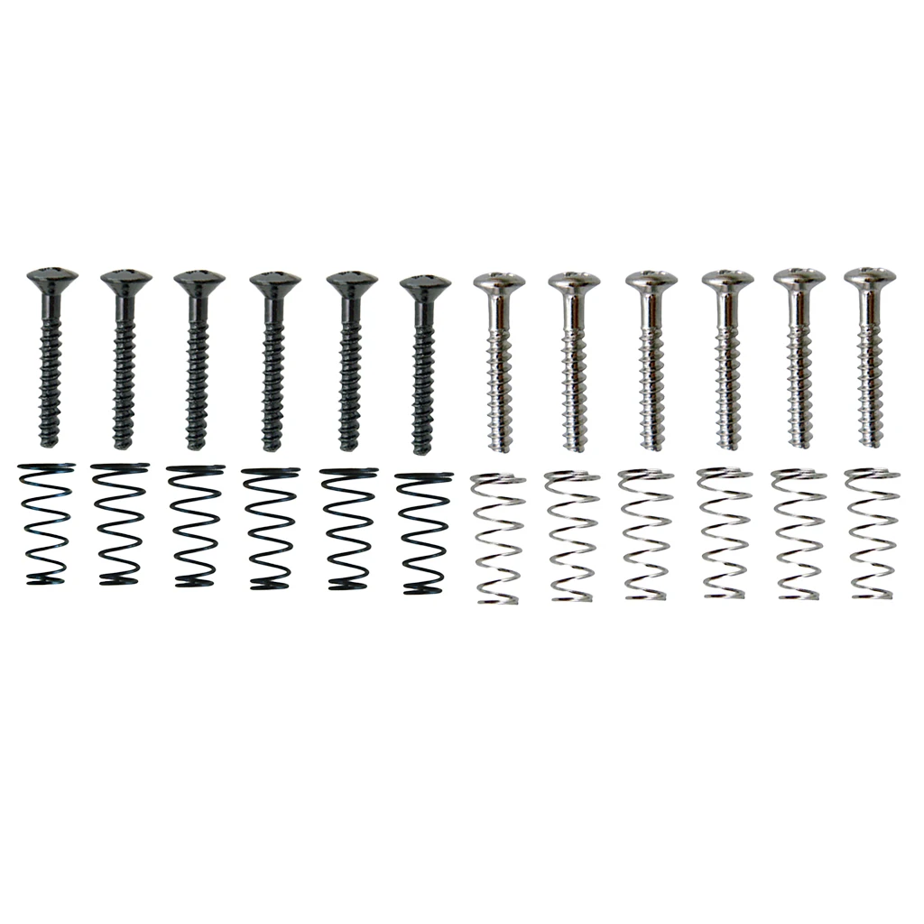 6 Pieces Electric Guitar Single Coil Pickup Screws+Springs Set Adjusting Screws Stringed Instruments 6 Pieces Electric Guitar Single Coil Pickup Screws+Springs Set Adjusting Screws Stringed Instruments