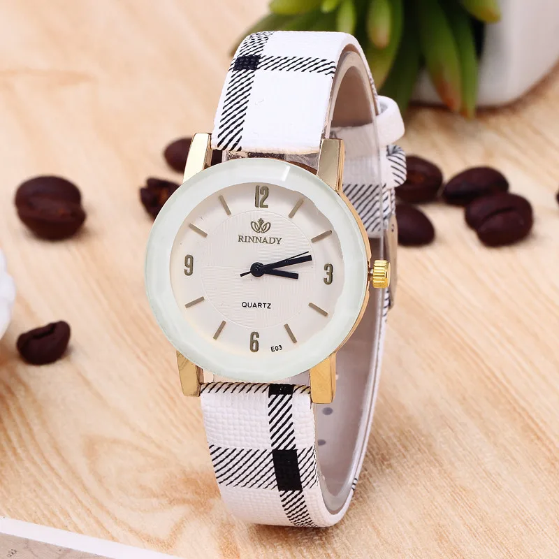 RINNADY New British Style Simple Cheap Womens Watches Fashion Small