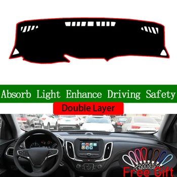 

Double Layer Car Stickers For Chevrolet Equinox 2018 2019 Dashboard Cover Car Accessories Interior Anti-UV Car Decals
