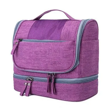 Новинка года влажной и сухой разделения большой ёмкость водостойкие косметичка для мужчин wo Купание дорожная сумка - Цвет: purple