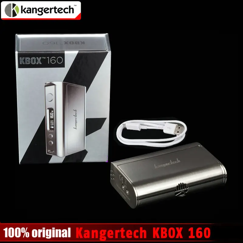 100 Original Kangertech KBOX 160 Kanger 160W TC VV VW Supports Ni Ti SS NiCr Powered