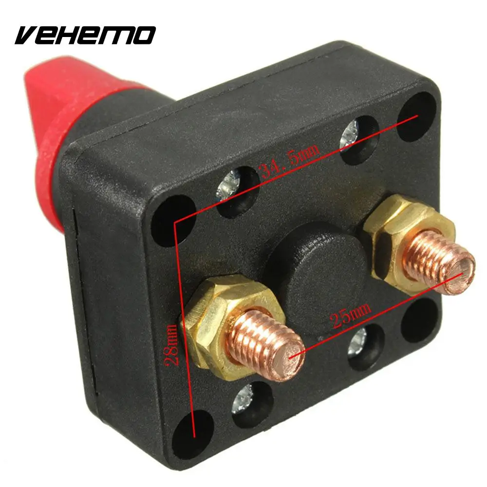 Vehemo главный Аккумулятор для мотоцикла автоматическое отключение роторного отключения питания автомобильного отключения поворотный Универсальный разъединитель поворотный караван