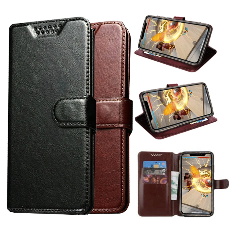 

Retro Coque Phone Case for TP-Link Neffos C7 Lite Y7 C7A C9 C9A N1 P1 X1 Lite Max X9 Y5 Y50 Y5L Y5S Y6 Y5i Leather Wallet Cover