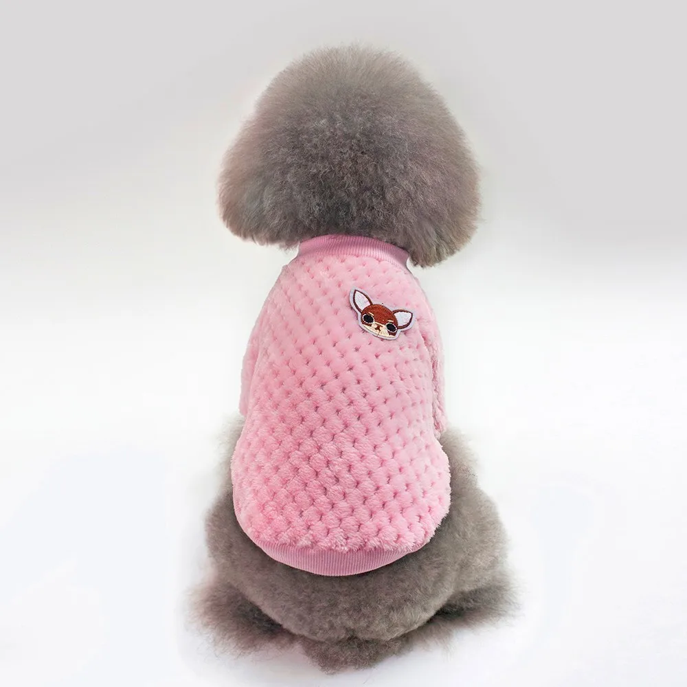 Одежда для маленьких собак, чихуахуа, йоркширского мопса, пальто, теплая одежда для собак, куртка для щенков, Ropa Perro, розовый S-2XL35S1 - Цвет: Розовый