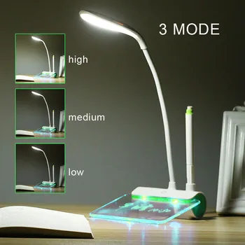 

3Mode Touch USB Message Tablelamp Adjustable Flexible Rechargeable LED Reading Light Tablelamp Desk Nightlight Lamp