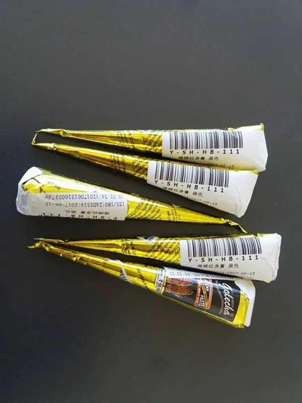 

1Pc Indian Black Henna Tube Tattoo Natural Cones Herbal Temporary Body Art Tattoos Paint Tool Kit