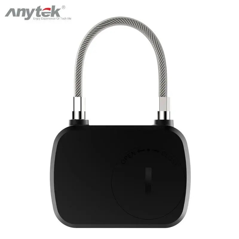 Anytek L13 замок отпечатков пальцев Противоугонный замок безопасности дверь Багаж Замок для чемодана записываемый 10 отпечатков пальцев сильная практичность