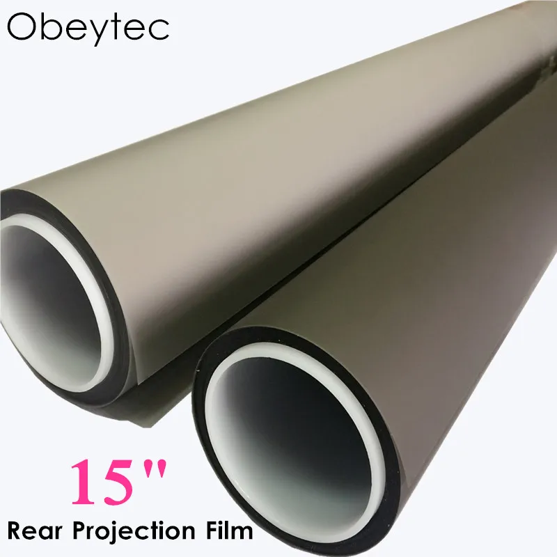 15 дюймовая пленка для задней проекции Obeytec прозрачная/белая/серая/темно