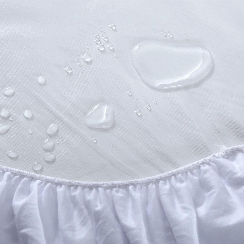 Online Bett Abdeckung Gebürstet Stoff Stepp Matratze Protector Wasserdicht Matratze Topper für Bett Anti milbe Matratze Abdeckung copri rete letto