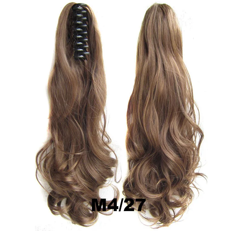 cabelo sintético ondulado de 22 polegadas, 55cm, 170g, cor castanha e marrom