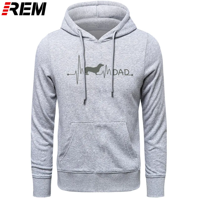 Худи rem heartbeat pulse line dachshund teckel, подарок для папы, собаки, на заказ, с круглым вырезом, стандартные осенние толстовки для фитнеса, толстовки
