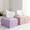 MeyJig Plastic Tissue Box Cover Napkin Storage Box Living Room Organizer Car Paper Holder Napkin Container 5