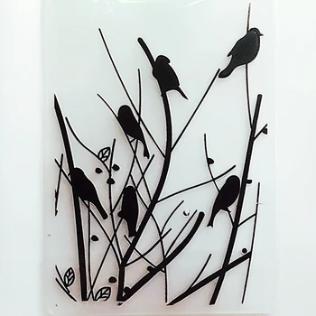 

YLEF087 Birds Plastic Embossing Folder For Scrapbook Stencils DIY Photo Album Cards Paper Making Decoration Scrapbooking Tools
