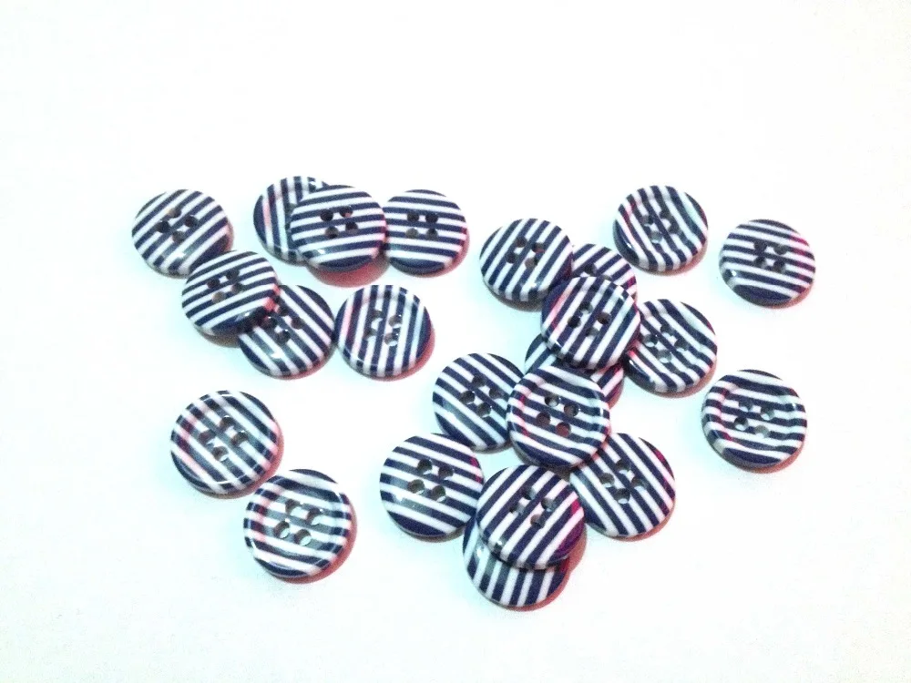 

2018Rushed Real None Sewing Accessories Decorative Buttons Navy Wind Style Resin Sewing Button Blue Scrapbooking Round 200pcs
