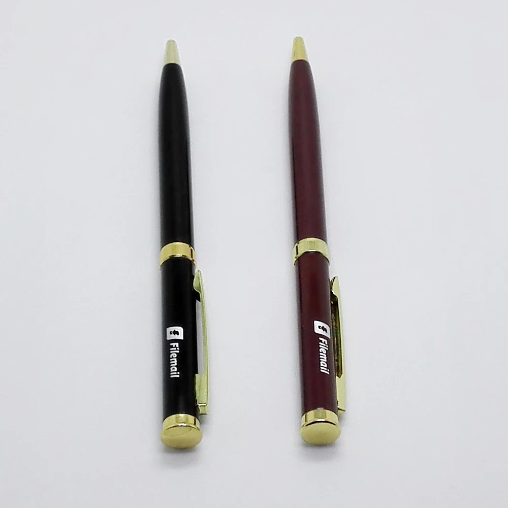 

Hot!red brown ball-point pen 10 PCS/lot custom company logo, the best father's day gift