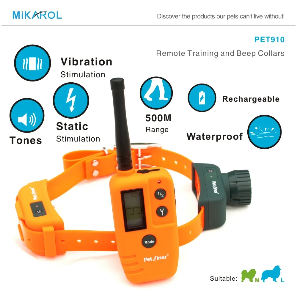 Waterproof Dog Beeper Collar Training Remote Hunting ...