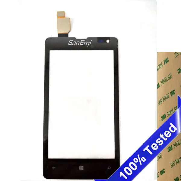 SanErqi Tested For Nokia Microsoft Lumia 435 N435 532 N532 Touch Screen Digitizer Panel 4.0 inch Black Glass lens | Мобильные