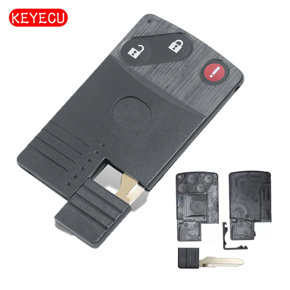 Keyecu Smart 2 + 1 кнопка дистанционного управления чехол для брелка Mazda CX 7 CX9 2007 2009|Ключ