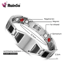 Rainso Индивидуальные ювелирные изделия на заказ приветствие браслет подарок для семья друг здоровья магнитный артрит