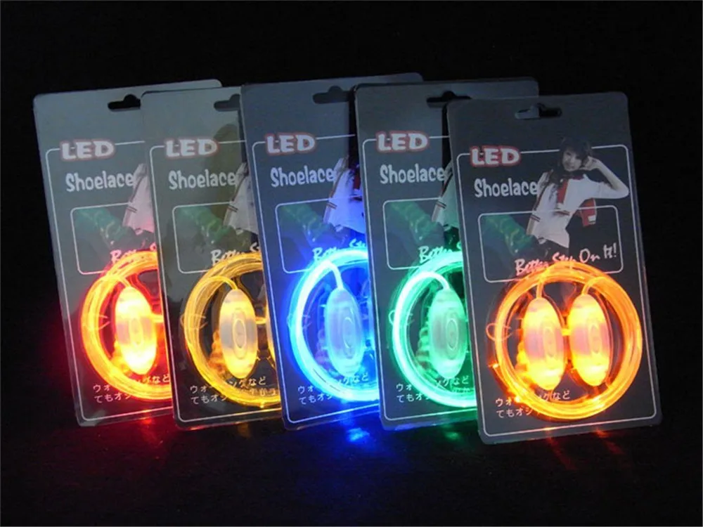 Люминесцентные игрушки светодиодный светящиеся шнурки свет ночная безопасность Предупреждение светодиодный светильник-вспышка для бега Забавный подарок Z0301